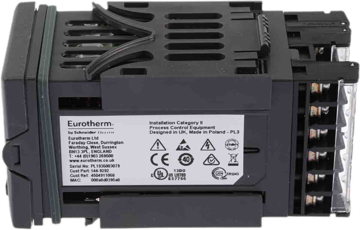 epc3016ccvhl2r2cest Eurotherm EPC3016 Panel Mount PID Controller 2 Input, 3 Output Triac Output, Relay Form A, Logic I/O, Form C, DC