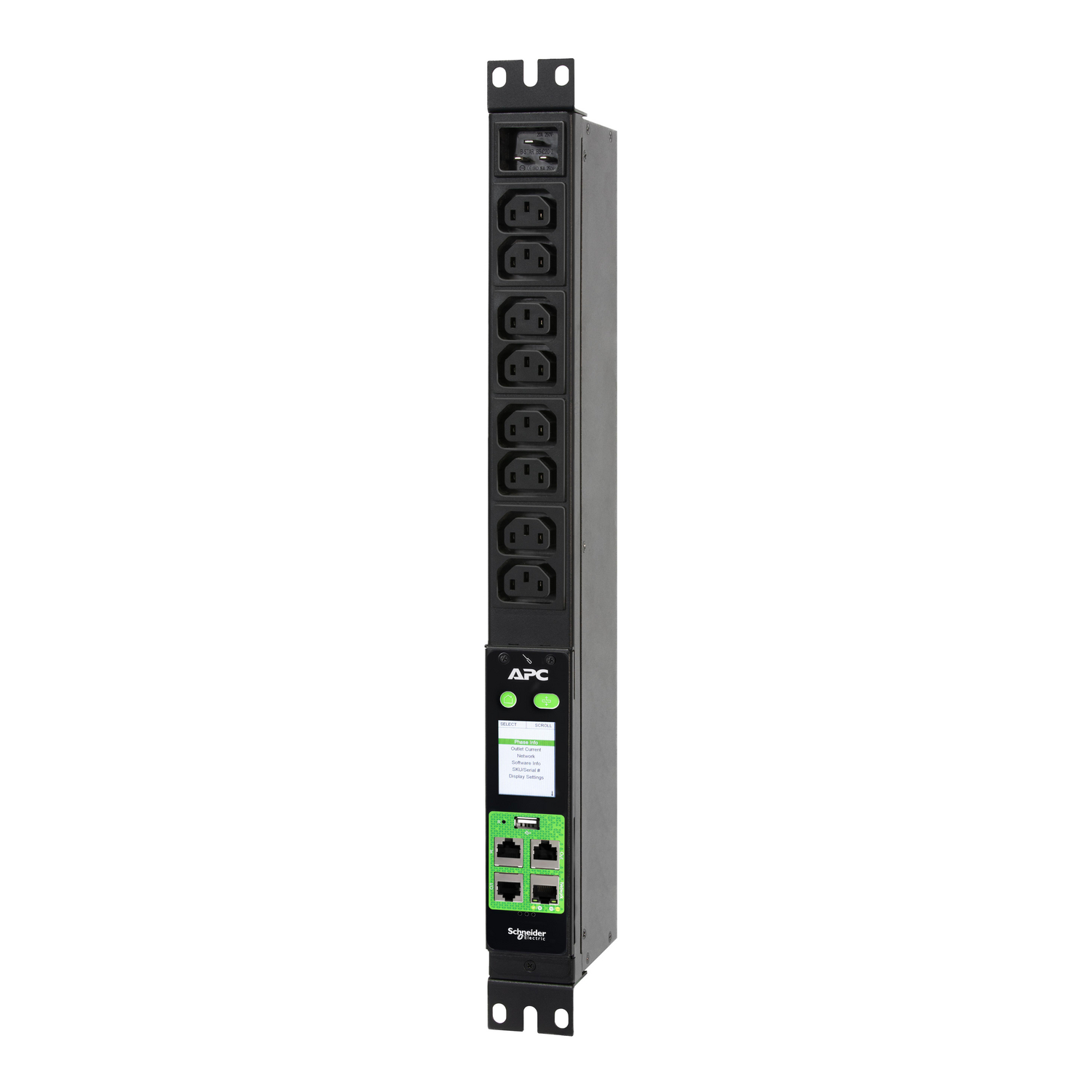 APC IEC 60320 C13 8 Gang Socket Bar, 2.49mm Cable, 16A, 230V