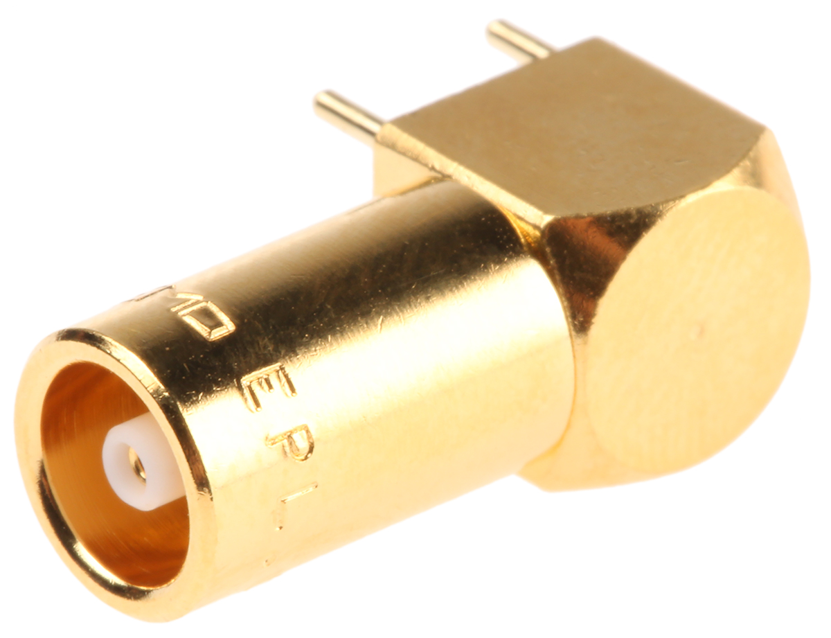 LEMO 00 S Series Through Hole Female NIM-CAMAC CD/N 549 Connector, 50 Ω, Right Angle Body Solder