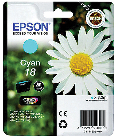 Epson 18 Cyan Ink Cartridge