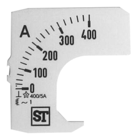 Sifam Tinsley Meter Scale For Use With  48 x 48 Analogue Panel Ammeter