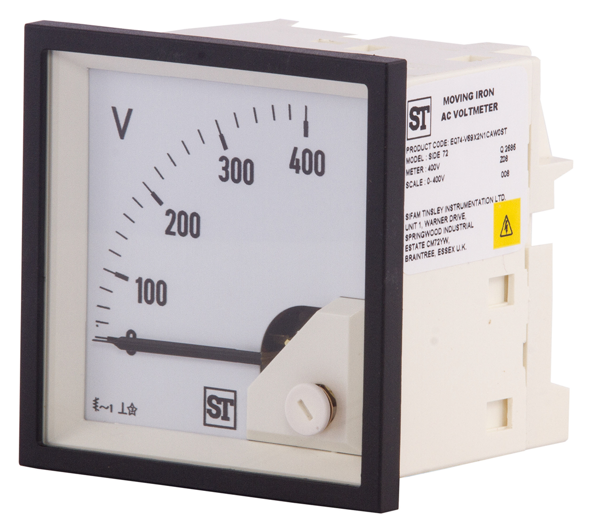 Sifam Tinsley Sigma Series Analogue Voltmeter AC, 68 mm, 68 mm