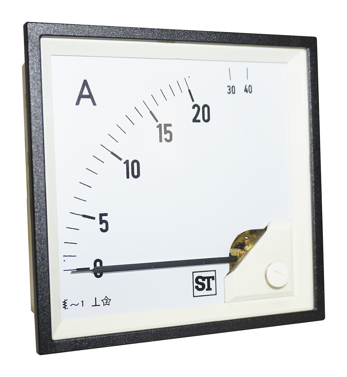 Sifam Tinsley Sigma Analogue Panel Ammeter 20 A AC, 96 mm x 96 mm Moving Iron