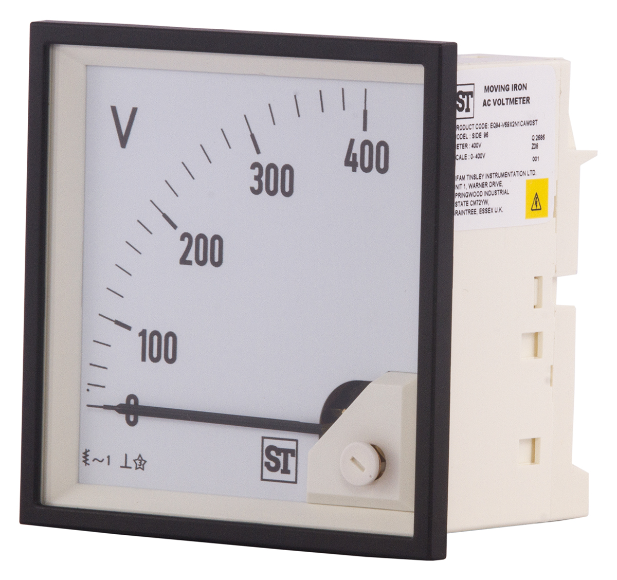 Sifam Tinsley Sigma Series Analogue Voltmeter AC, 92 mm, 92 mm