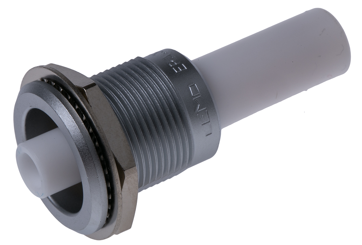 LEMO 3S Series Panel Mount Female Circular Coaxial, Straight Body Solder