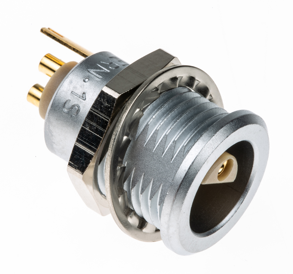 LEMO Circular Connector, 2 Contacts, Panel Mount, 14 mm Connector, Socket, Female, IP50, 1S Series
