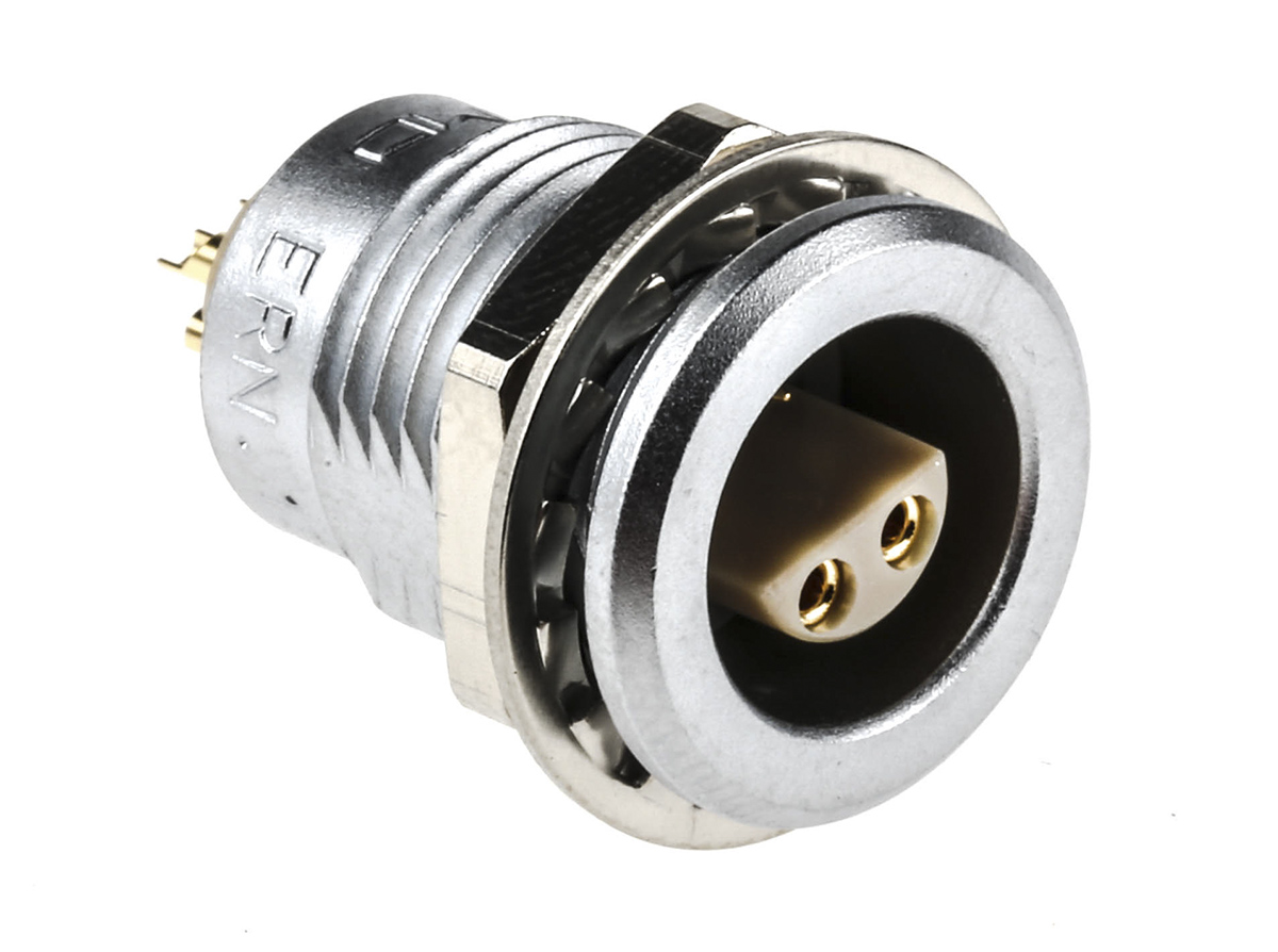 LEMO Circular Connector, 4 Contacts, Panel Mount, 14 mm Connector, Socket, Female, IP50, 1S Series