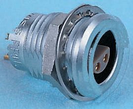 LEMO Circular Connector, 6 Contacts, Panel Mount, 14 mm Connector, Socket, Female, IP50, 1S Series