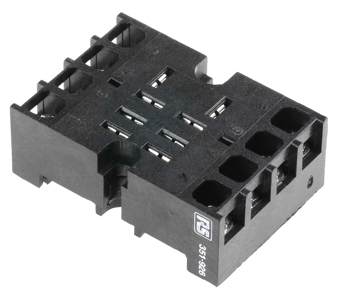 ers-8hs2c1005 Tempatron 8 Way 250V ac DIN Rail Relay Socket, for use with Octal Relay