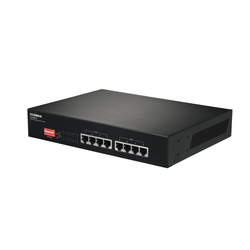Edimax ES-1008P V2 Unmanaged 8 Port Ethernet Switch Power Over Ethernet