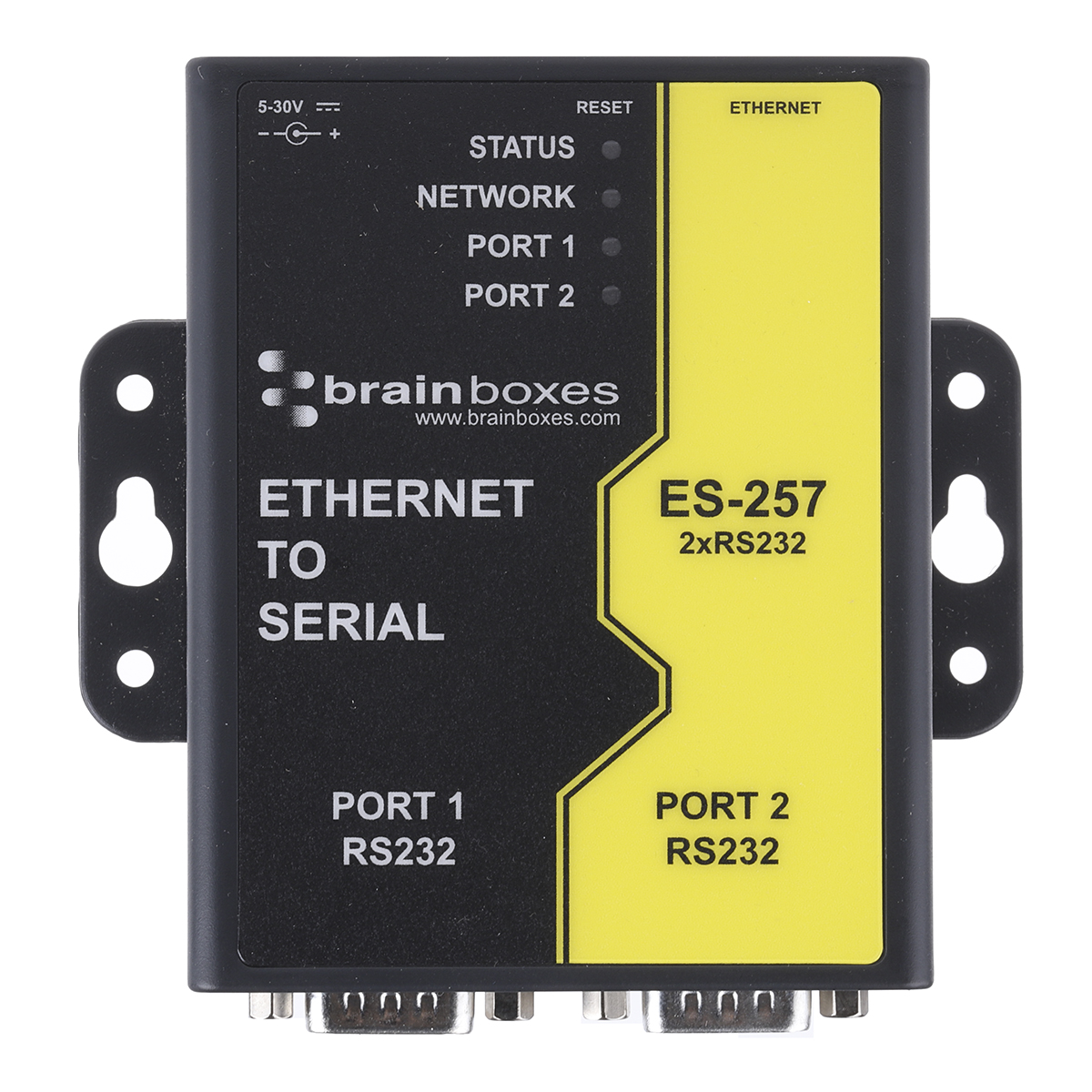 es-257 Brainboxes Server Serial Device Server 2, 1 Mbps Baud Rate