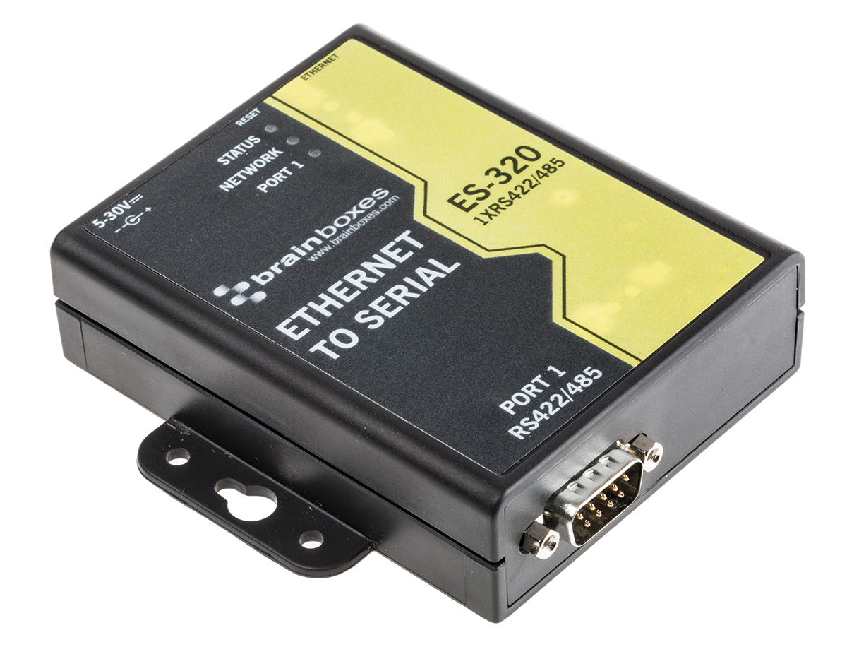 Brainboxes Adapter Serial Device Server 1, 1 Mbps Baud Rate