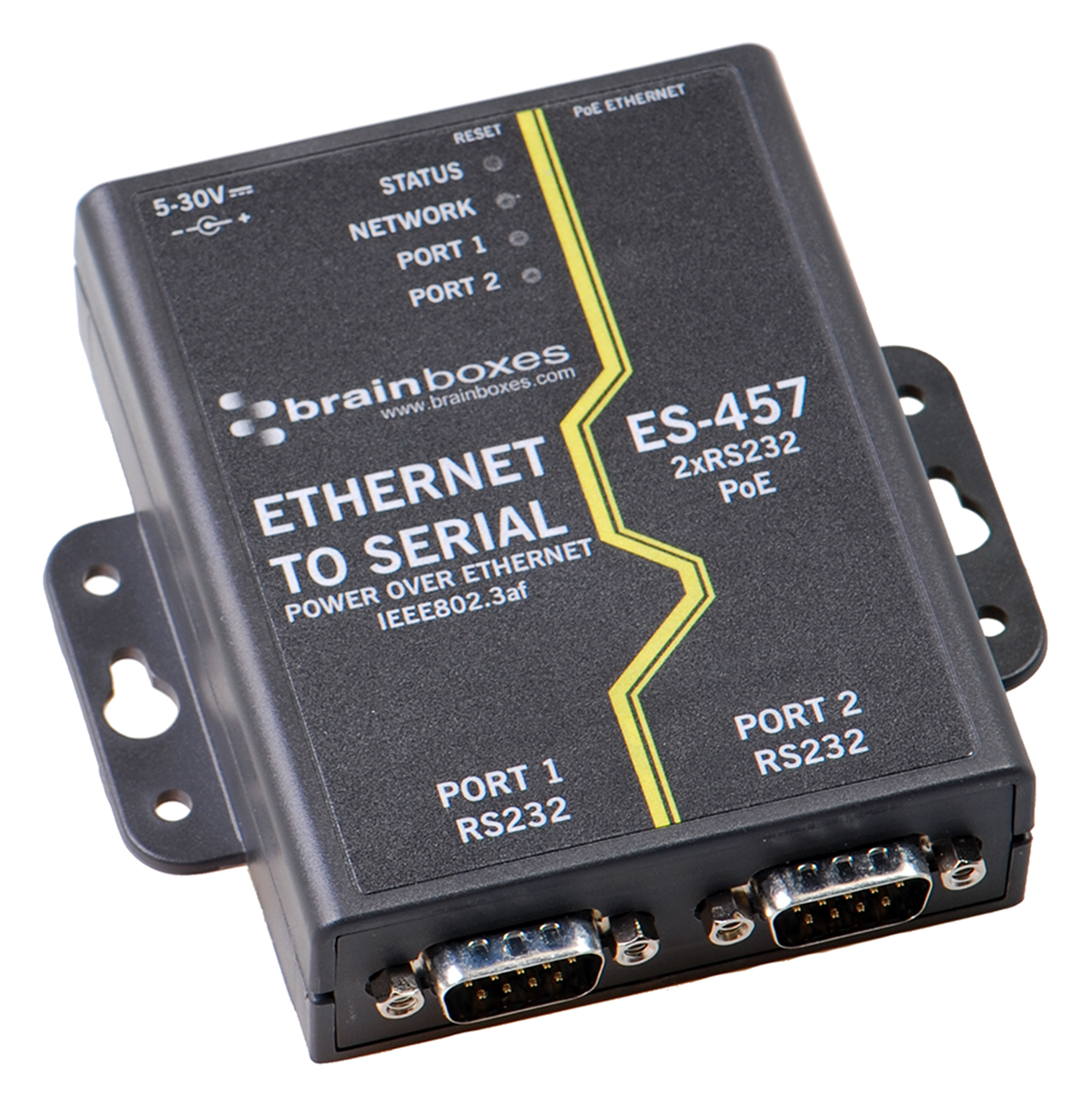 Brainboxes Device Server Serial Device Server 2, 1 Mbps Baud Rate