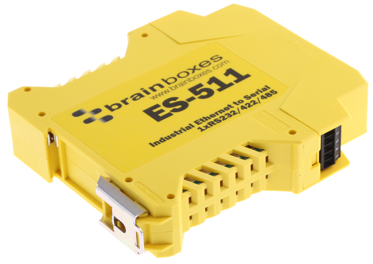 es-511 Brainboxes Industrial Interface Converter Serial Device Server 1, 1 MBd Baud Rate