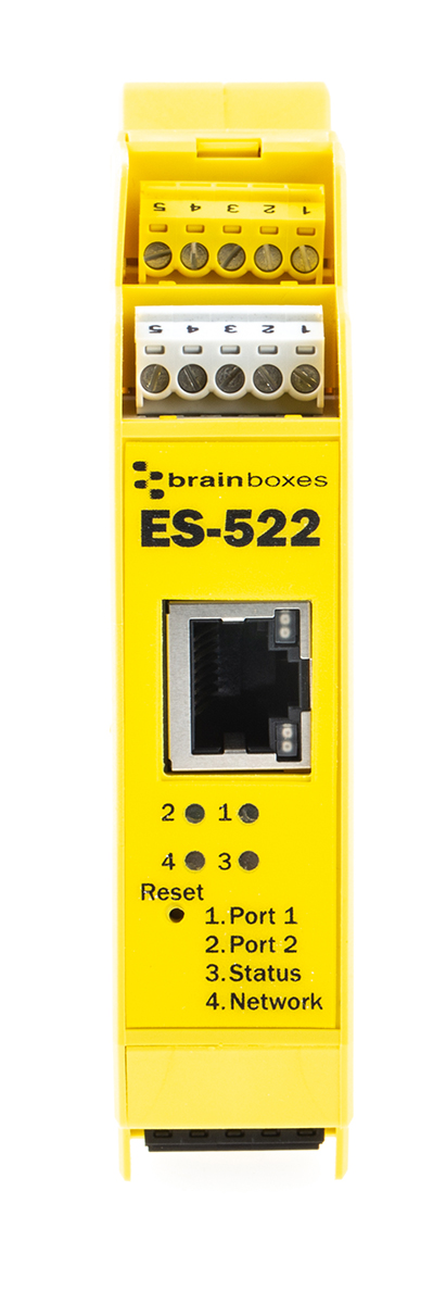 Brainboxes Serial Device Server 2, 1 Mbps Baud Rate