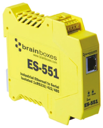 Brainboxes RJ45 Ethernet Media Converter Ethernet Media Converter, Single Mode, 100Mbps, Half Duplex