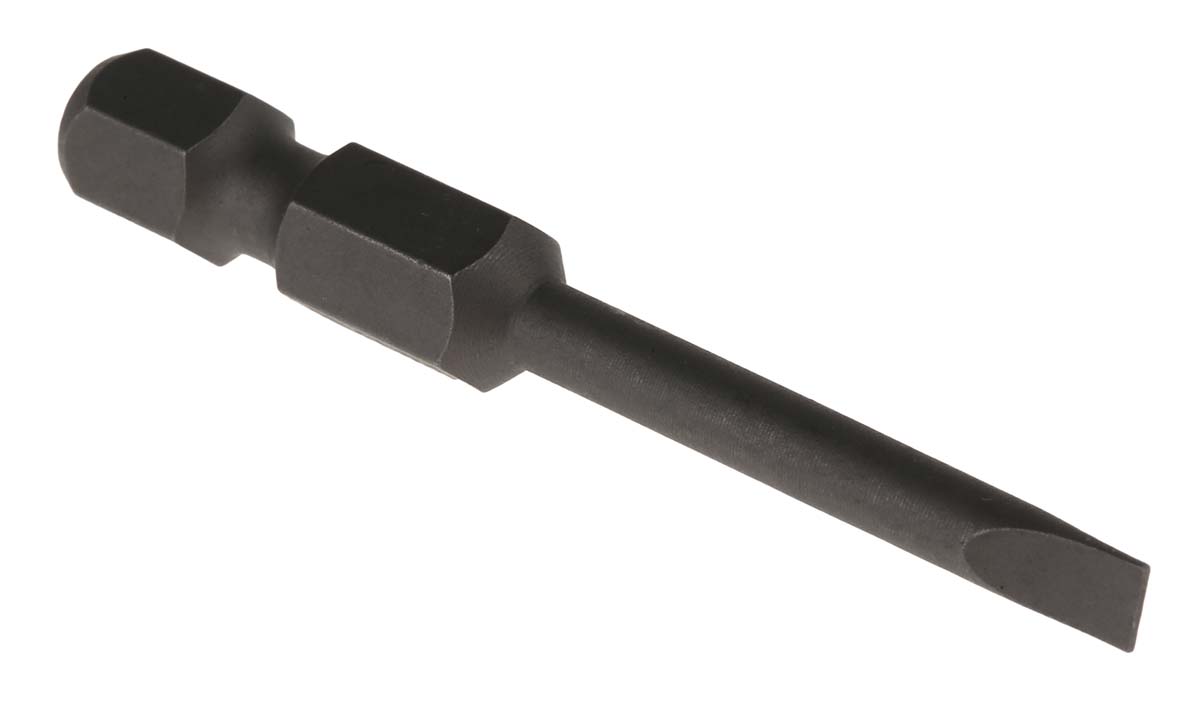 Facom Screwdriver Bit, 1/4 in Tip, Slotted Drive 1-Piece