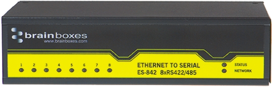 Brainboxes Serial Device Server 8, 1 Mbps Baud Rate