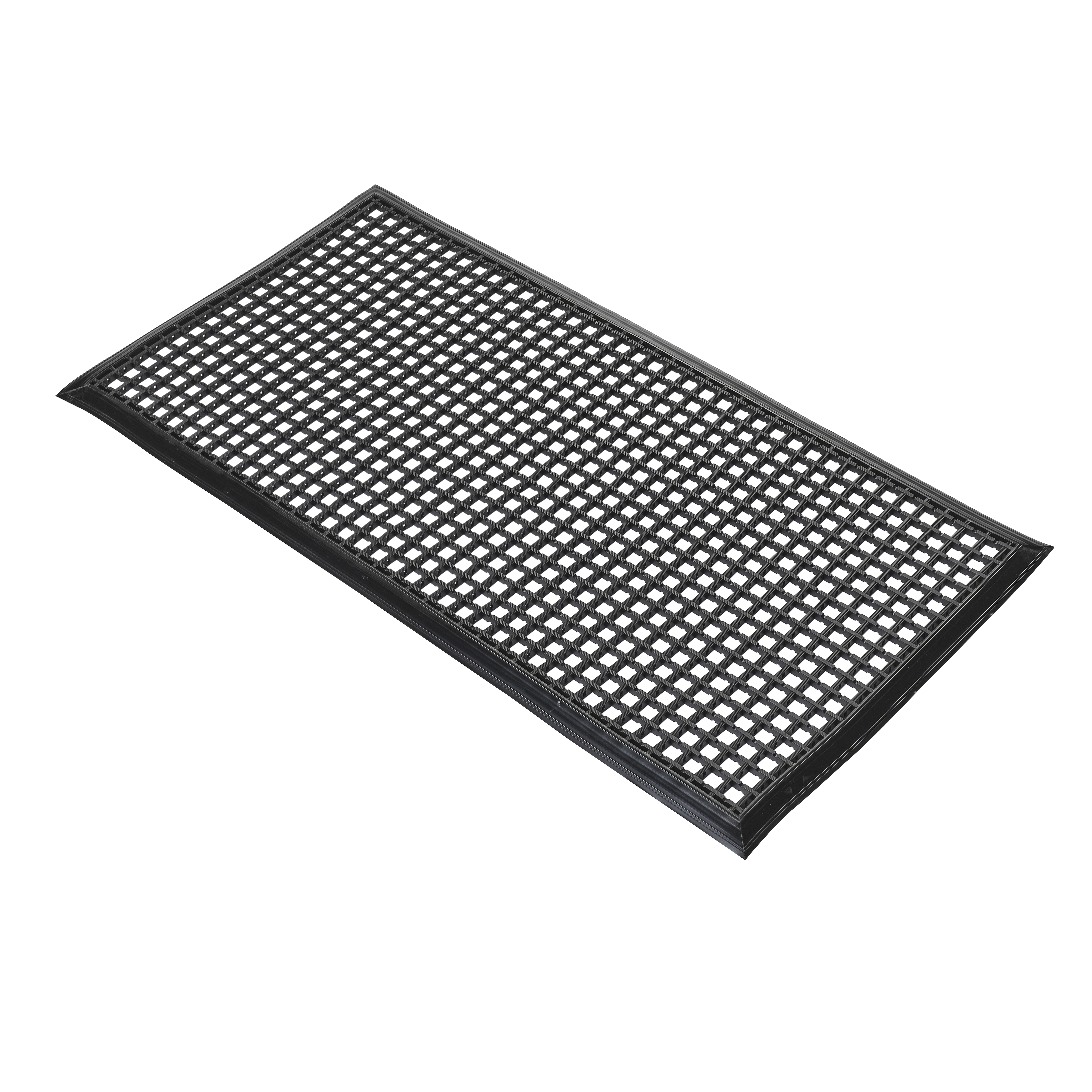 Coba Europe Entramat, Entrance Mat Cross Ribbed, Indoor & Outdoor Use, Black 0.6m 1.2 m 12 mm