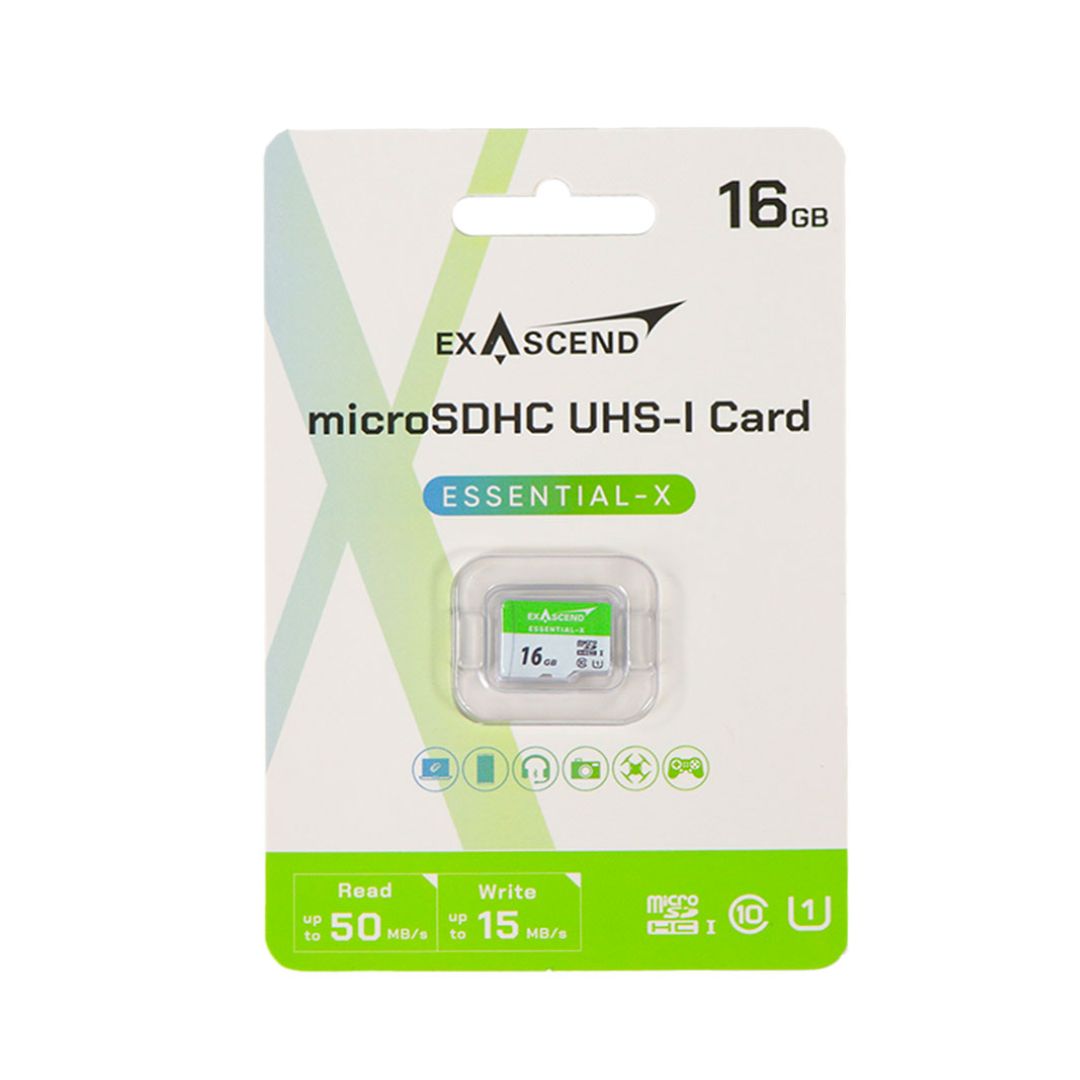 Exascend 16 GB MicroSDHC microSD, Class 10