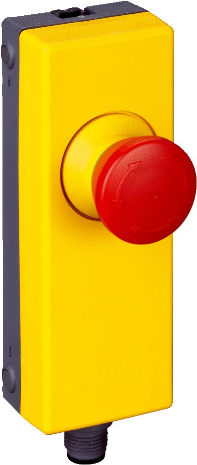 SICK ES11 Series Turn to Release Emergency Stop Push Button, Panel Mount, 22 mm Cutout, 2 NC, IP65
