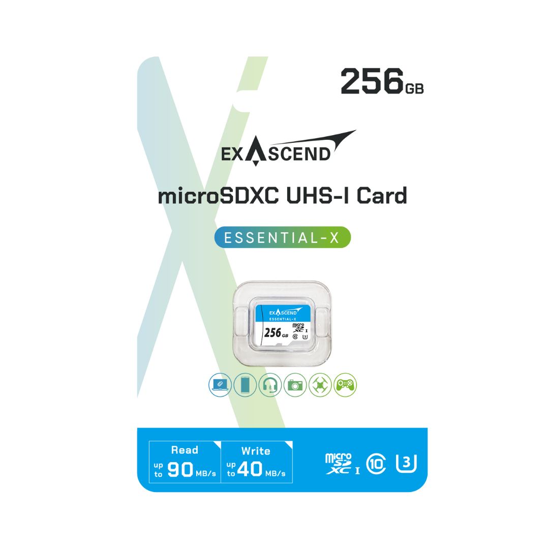 Exascend 256 GB MicroSDXC microSD, Class 10