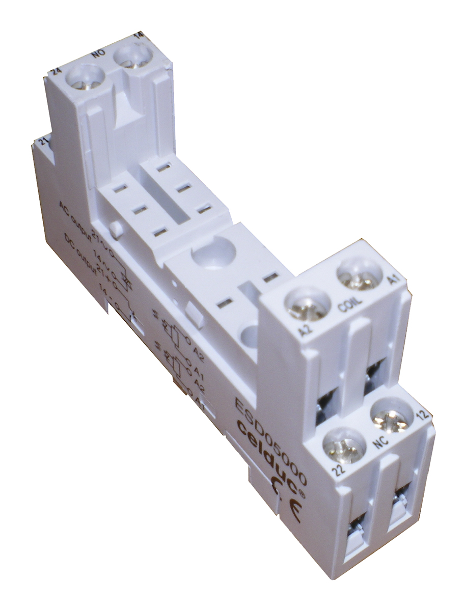 Celduc ESD05000 250V DIN Rail Solid State Relay Mounting Kit, for use with SPA/SPD and STA/STD/STN solid state relays