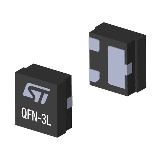 STMicroelectronics ESDCAN03-2BM3Y 1-Element Bi-Directional TVS Diode, 3-Pin ECOPACK