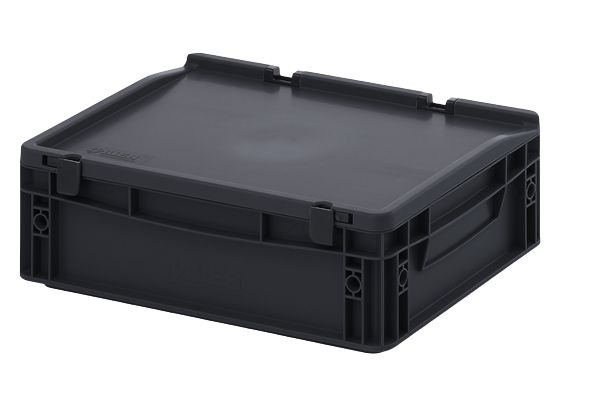Davum-Tmc Anti-Static, Dissipative, Conductive Polypropylene ESD-Safe Box 400 mm (L) 135 mm (H)