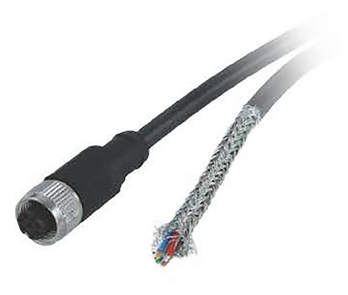 Baumer Female 8 way M12 to 8 way Unterminated Sensor Actuator Cable, 2 m