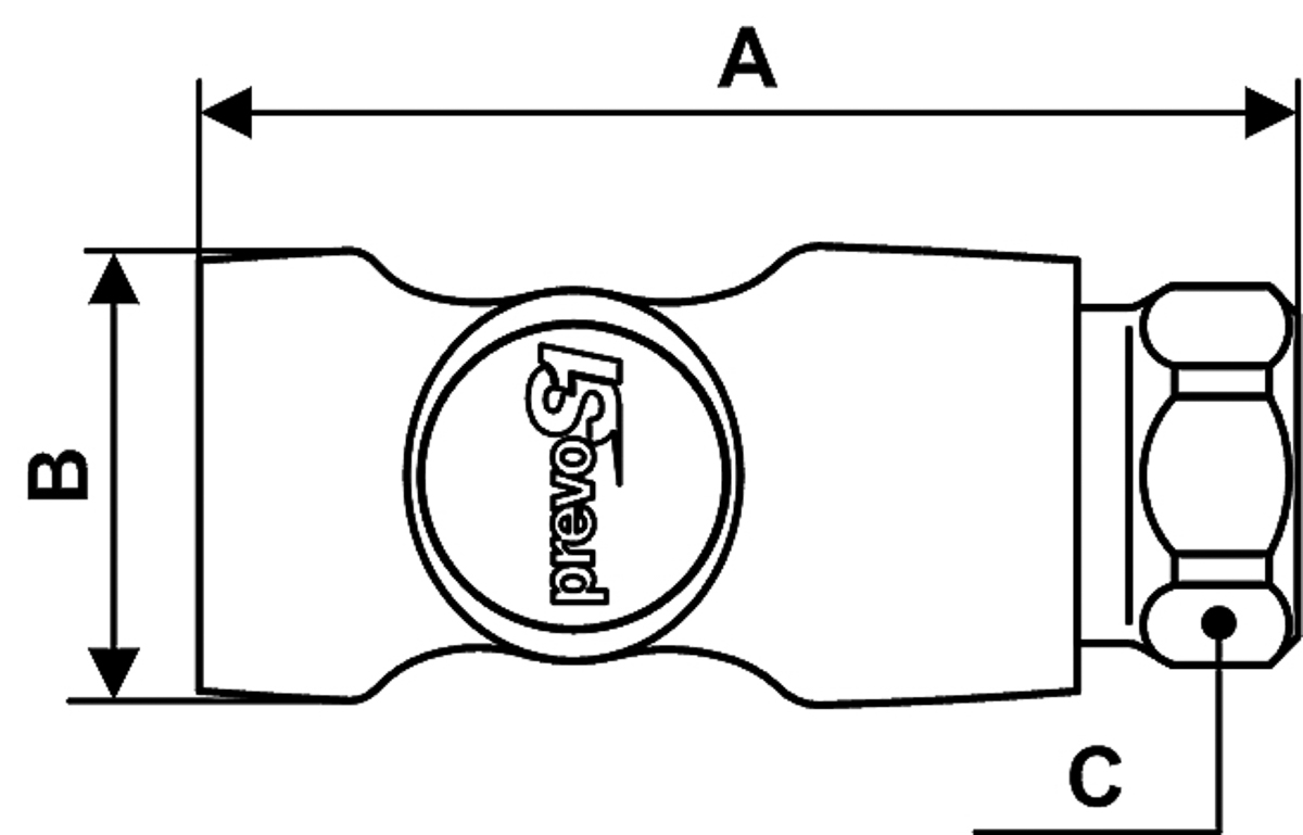 esi-071102cp PREVOST Composite Body Safety Quick Connect Coupling Female BSP