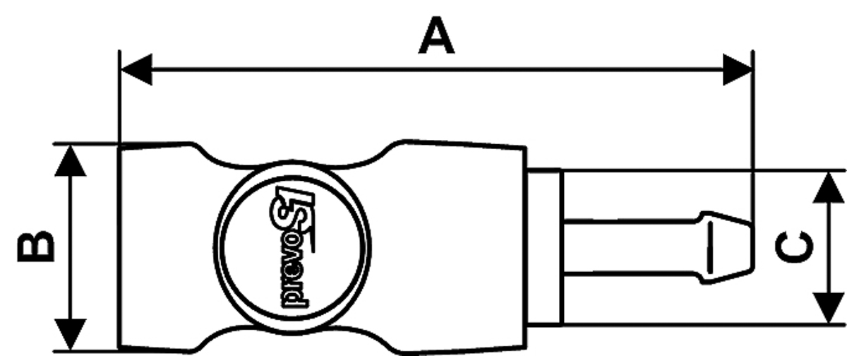 esi-071809cp PREVOST Composite Body Safety Quick Connect Coupling 9mm