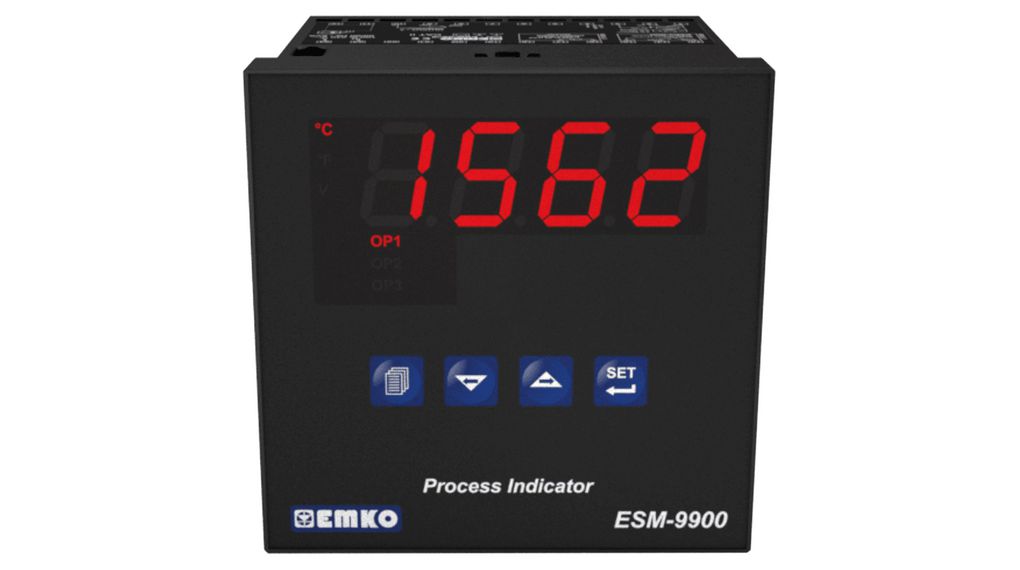 Emko ESM-9900 4 digit LED Digital Panel Multifunction Meter for Voltage, Current, 46 mm x 46 mm