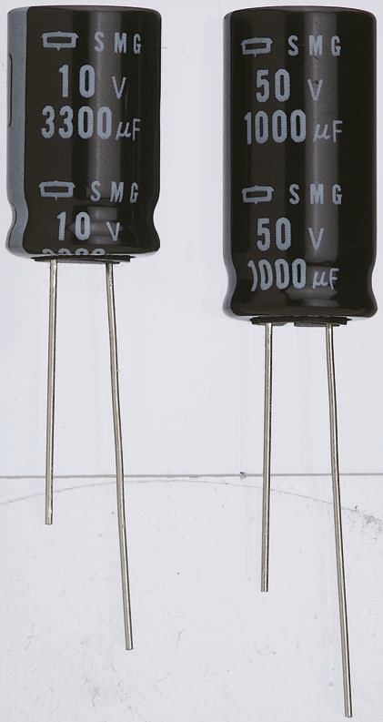CHEMI-CON 1 μF Capacitor 50V dc, Through Hole - ESMG500ELL1R0ME11D Solder