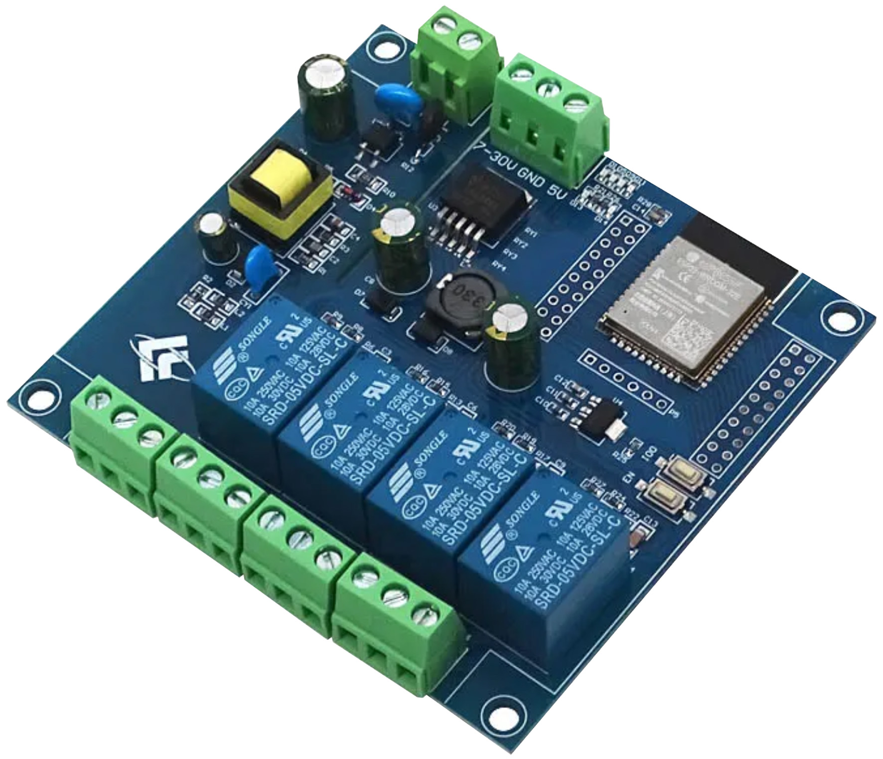 esp32-relay04 Seeit ESP32-RELAY04 Relay Control Card WiFi, Bluetooth Module for Raspberry Pi, Arduino 160 MHz ESP32-RELAY04