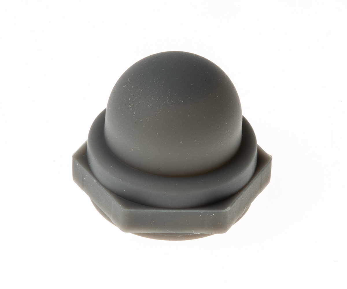 KNITTER-SWITCH Grey Push Button Boot for Use with Miniature Push Button Switch
