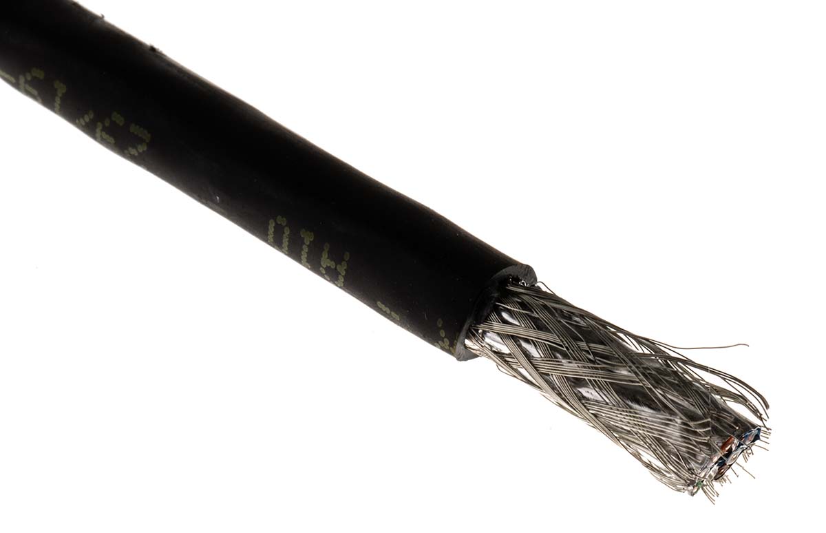 CAE Multimedia Connect MMC, 305 m Cat6a Ethernet Cable, Black, Shielded Screened Polyvinyl Chloride Sheath