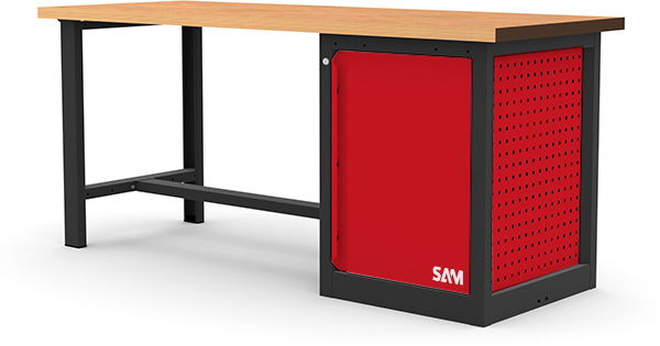 etab-200m1e SAM ETAB-200M1E Metal Workbench, 750 mm x 880mm x 2000 mm