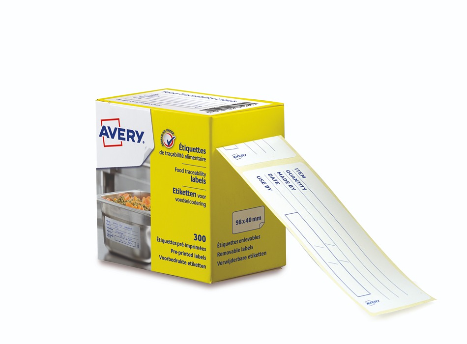 etihaccpuk Avery Pre-Printed Label