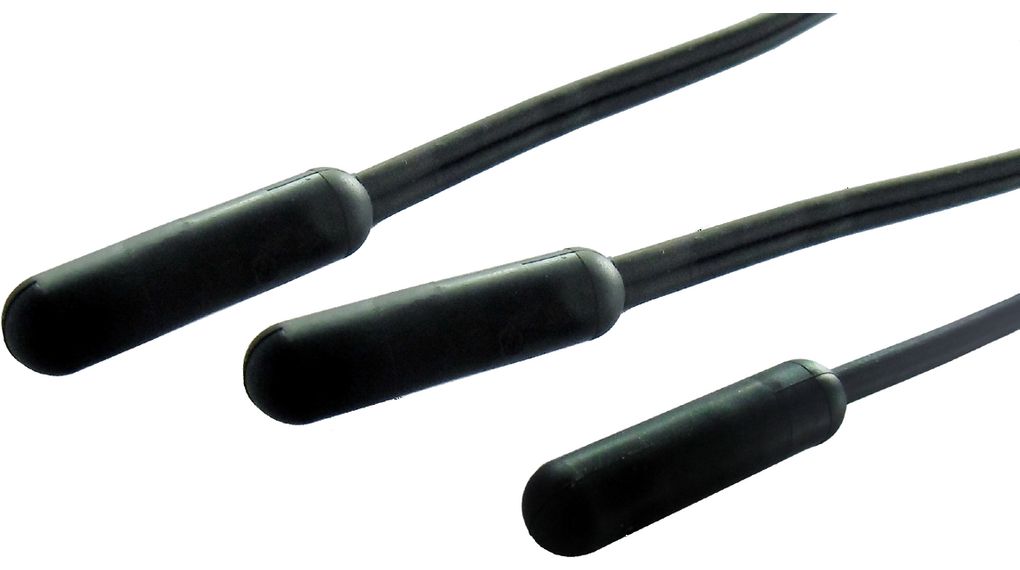 Variohm Group Thermoplastic Elastomer RTD Sensor, -40 °C Min, 125 °C Max, 5.3 mm Probe