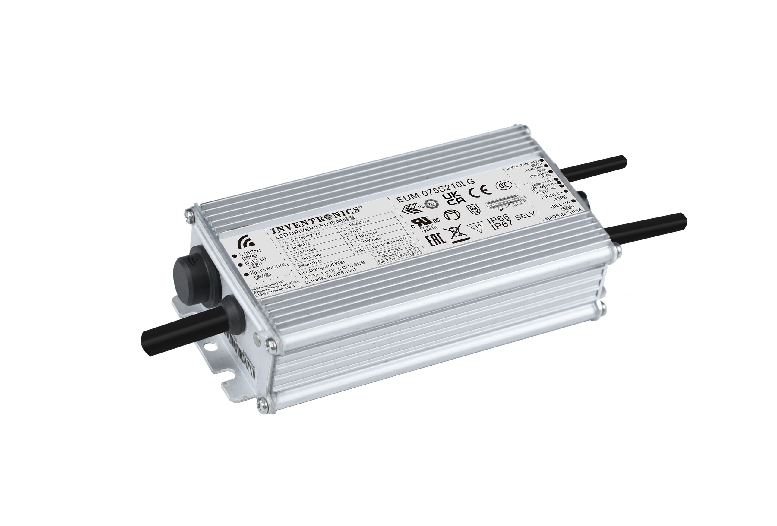 Inventronics, 107V Output, 75 W Output