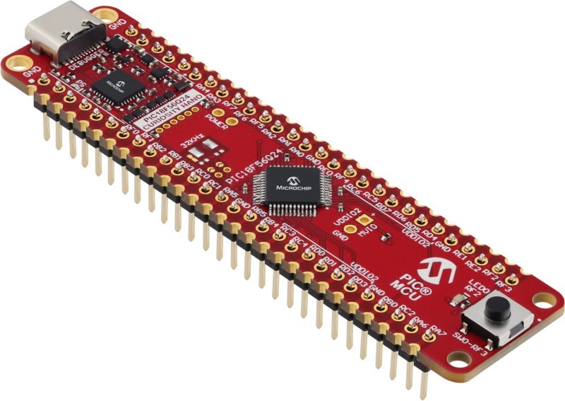 Microchip PIC18F56Q24 Curiosity Nano Evaluation Kit MCU Evaluation Kit EV01E86A