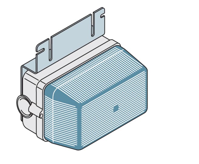 ABB Incandescent Ceiling Light Rear Panel Lamp Holder Surface - EV1048