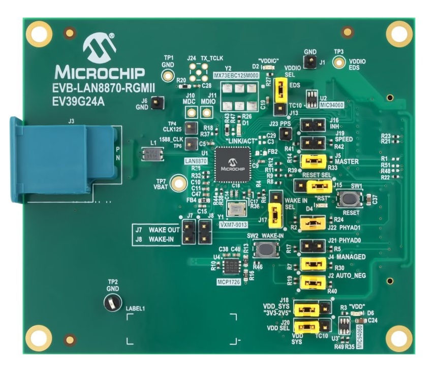 Microchip Ethernet Evaluation Board EV39G24A