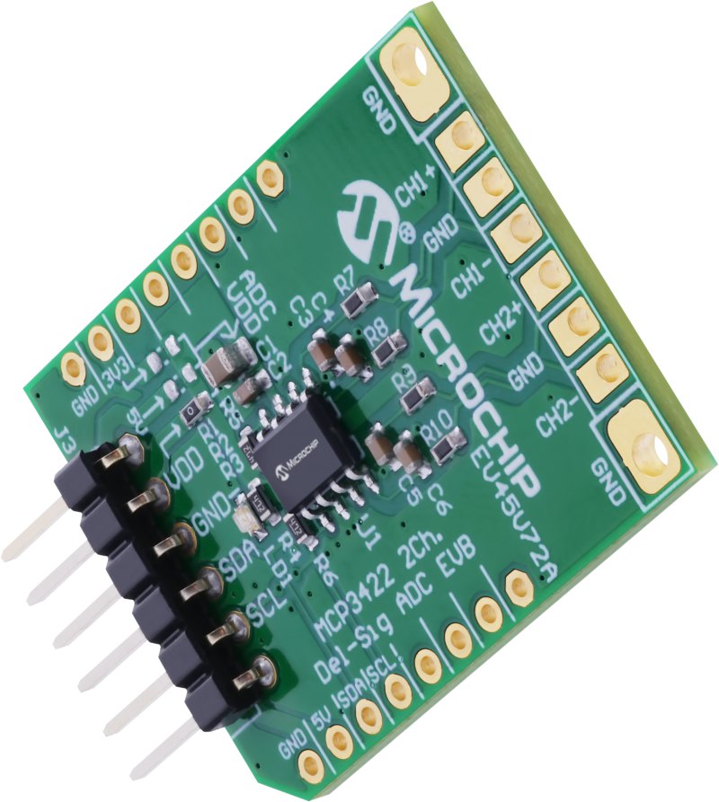 Microchip EV45V72A MCP3422 Evaluation Board Evaluation Board Evaluation Board for MCP3422 for MCP3422