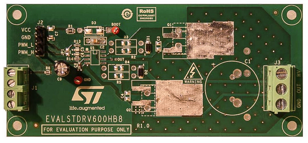 STMicroelectronics Demonstration Board for EVALSTDRV600HB8 for L638xE and L639x High Voltage Gate Drivers