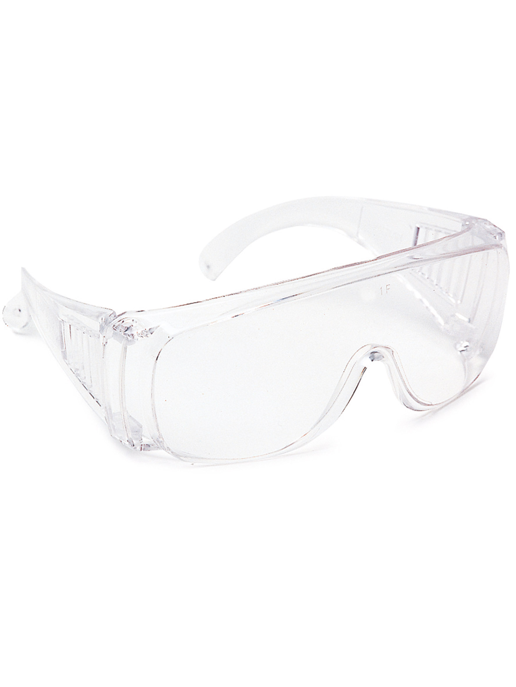 SINGER SAFETY EVAS Safety Glasses, UV Resistant, Clear, White Polycarbonate Lens