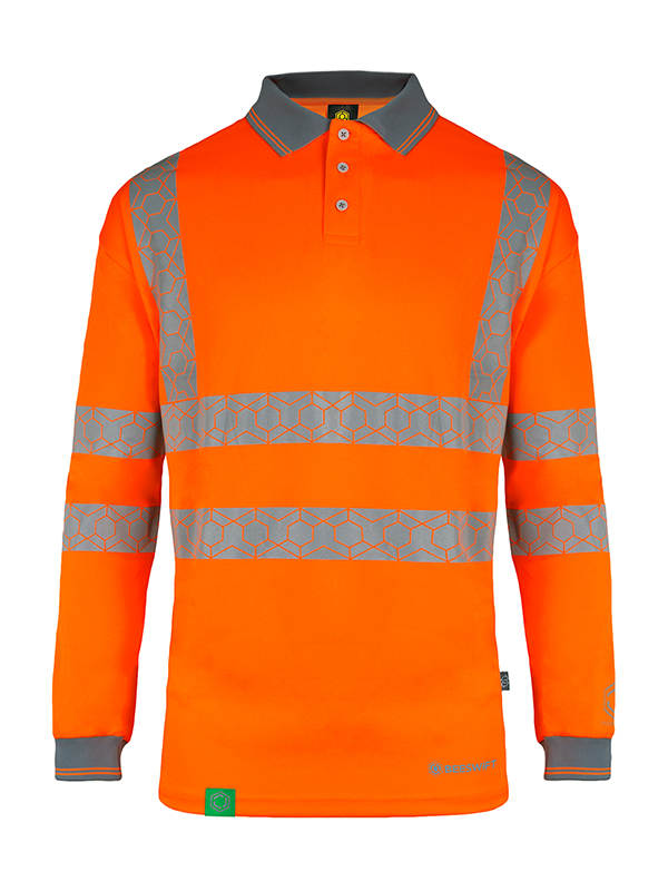 Beeswift EWCPKLS Orange Unisex Hi Vis Polo Shirt M