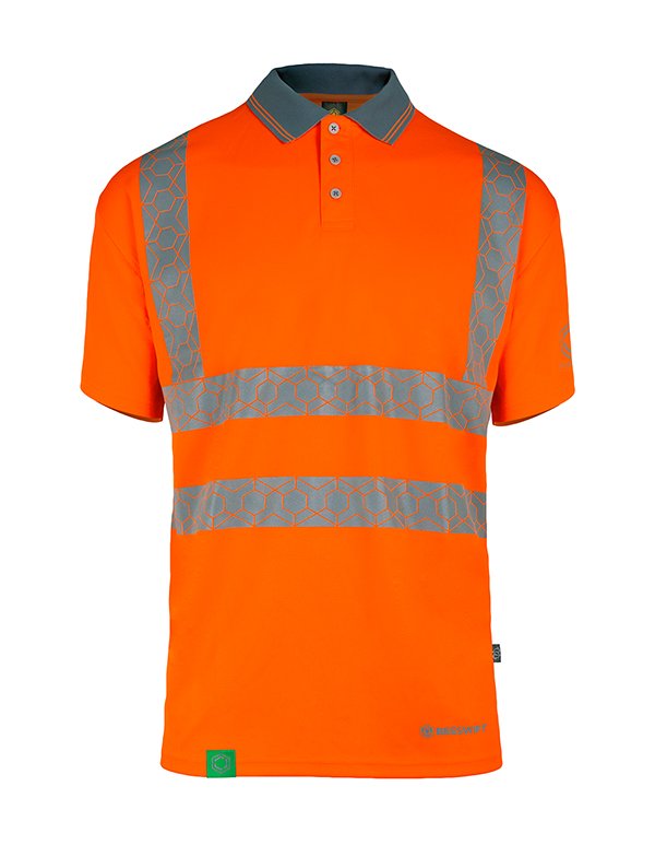 Beeswift EWCPKSS Orange Unisex Hi Vis Polo Shirt M