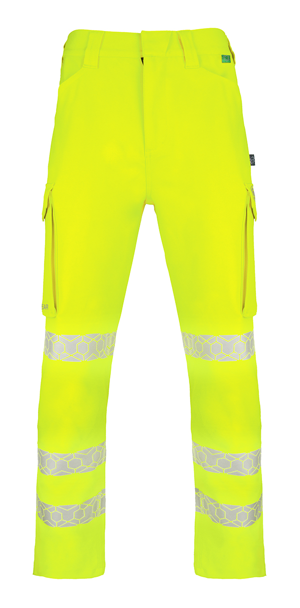 Beeswift EWCTR Hi Vis Trouser Yellow 40 in Waist 33in Leg